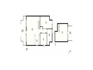 Casa de vacaciones Vaeggerløse Plano de planta 13