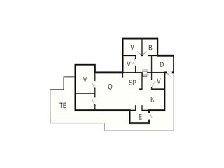 Vakantiehuis Gjeving Grondplan 31