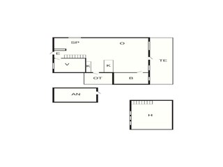 Vakantiehuis Uslev Grondplan 42