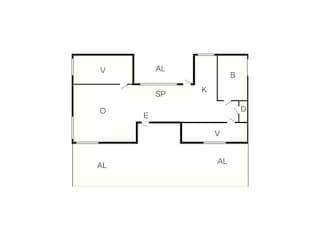 Vakantiehuis Falkvik Grondplan 28