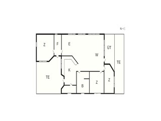 Vakantiehuis Lyngså Grondplan 4
