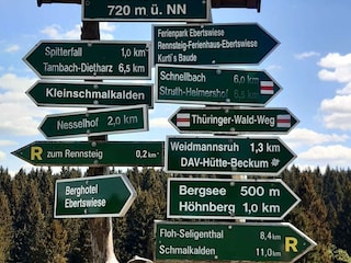 Wegweiser Wandermöglichkeiten