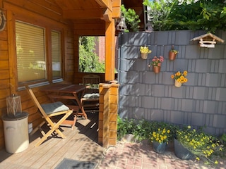 Kleine überdachte Veranda