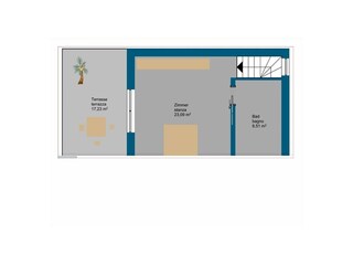 tower with bedroom and bathroom