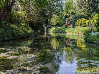 Fluss vom Park aus gesehen