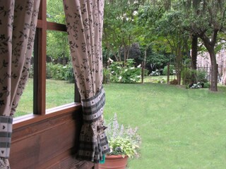 Blick aus dem Schlafzimmerfenster