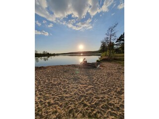 Wasserspielplatz am Badestrand