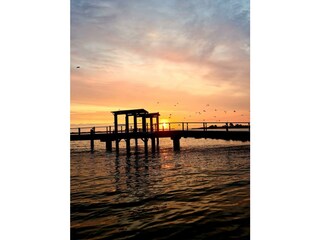 Sonnenaufgang über der Flensburger Förde.