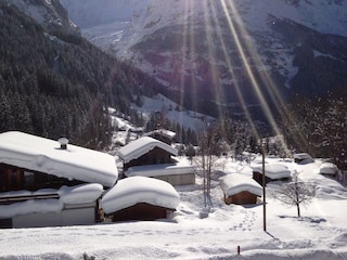 Aussicht vom Chalet Abesitz