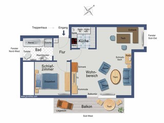Apartamento de vacaciones Hinterzarten Plano de planta 14
