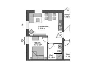 Ferienwohnung Norderney Grundriss 9