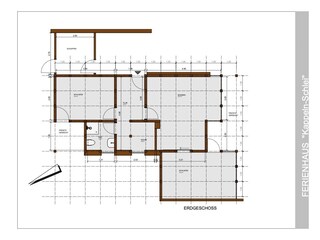 Grundriss des Ferienhauses DIE SIEBEN