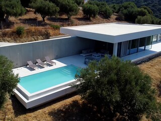 Epicurean Retreat - Vorderansicht des Infinity-Pools