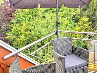 Balkon - Blick ins Grüne