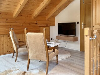 Sitzecke im Dachgeschoss