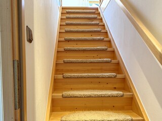 Treppe zum Dachgeschoss