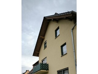 Balkon und Rückseite des Hauses