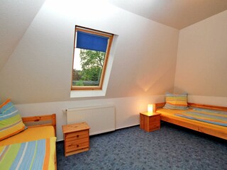 Schlafraum mit 2 Einzelbetten