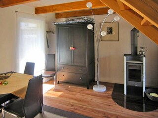 Wohnraum mit Kamin