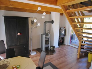 Wohnraum mit Kamin
