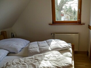 Schlafraum mit Doppelbett