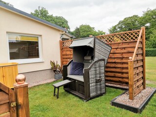 Terrasse mit Strandkorb