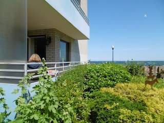 Balkon und Sichtachse zur See