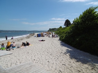 Strand unterhalb der Wohnung