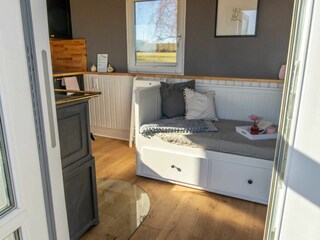 Sofa und Kamin