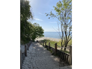 Eingang Ostseestrand in Wiselka