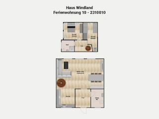 Appartement de vacances Dranske Plan d'étage 27
