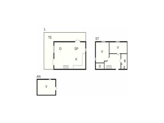 Vakantiehuis Grenaa Grondplan 43