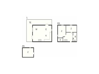 Vakantiehuis Grenaa Grondplan 44