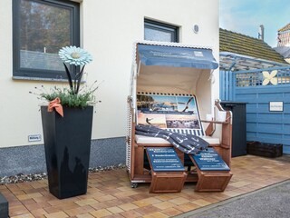 Strandkorb auf dem Ferienhof