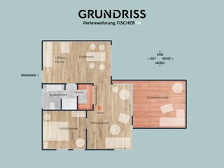 Apartamento de vacaciones Mursewiek Plano de planta 19