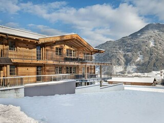 Hausansicht Winter_Chalet WildRuh_Ried im Zillerta