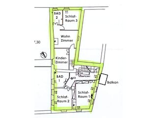 Floor 1 · Bedrooms 1-3 · Children's Room · Bathroom 1+2