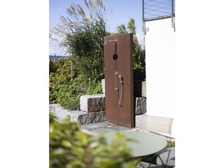 Steel outdoor shower