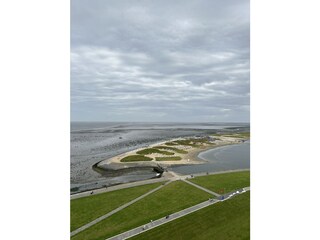 Blick auf die Perlebucht vom Dach
