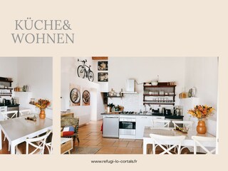 Kitchen and living area