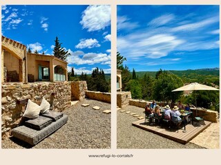 Outdoor area with terraces