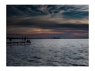 "Spektakuläre" Sonnenuntergänge bei gutem Wetter.