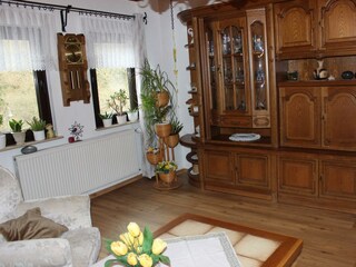 Wohnzimmer in der FeWo Schober