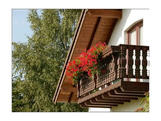 Ferienhaus Rursee Balkon