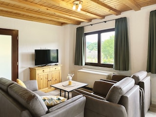 Ferienhaus Rursee Wohnbereich