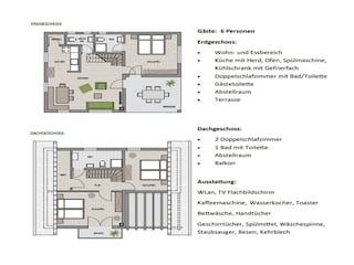 Ferienhaus Rursee Grundriss Haus für 6 Personen
