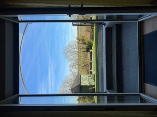 Aussicht aus Wohnzimmer FeWo Rodens