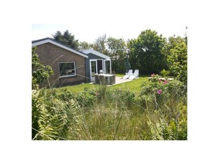 Gartenansicht direkt an den Dünen