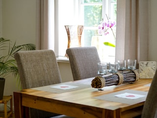 Essbereich im Wohnzimmer