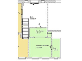 Grundriss Lütte Stuv